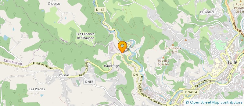 localisation de l'entreprise SERVICES INFORMATIQUE POUR LES ENTREPRISES  TULLE