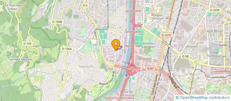 localisation de l'entreprise SERVICES INFORMATIQUES A DOMICILE à SEYSSINS