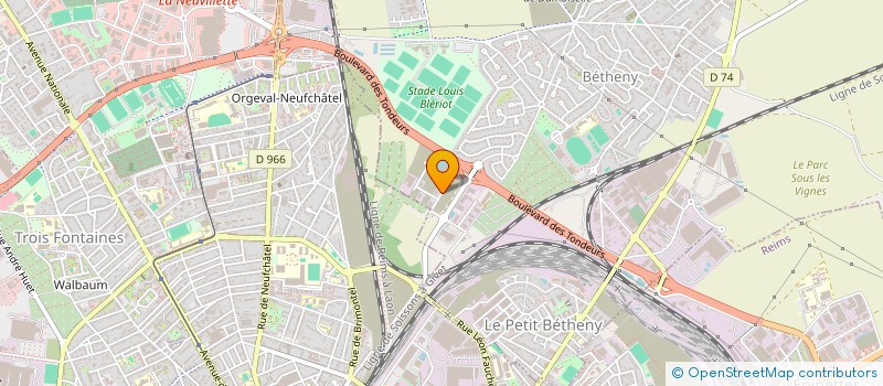 localisation de l'entreprise SERVICES INFORMATIQUES DE CHAMPAGNE  BETHENY