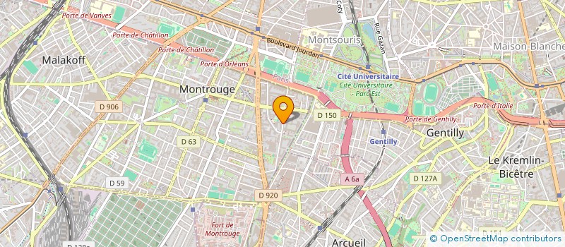 localisation de l'entreprise SERVICES INFORMATIQUES ET ORGANISATION à MONTROUGE