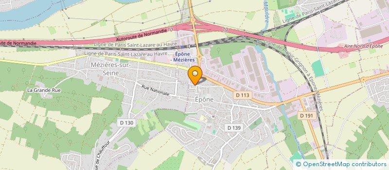 localisation de l'entreprise SERVICES INTERIM  CONSEIL FORMATION ET SECURITE  EPONE