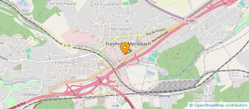 localisation de l'entreprise SERVICES INTERNATIONAUX DE TRAVAIL à FREYMING-MERLEBACH
