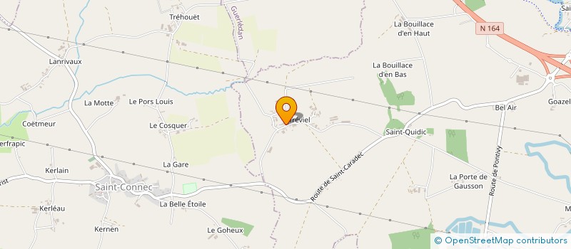 localisation de l'entreprise SERVICES LAVERIE PRESSING à SAINT-CARADEC