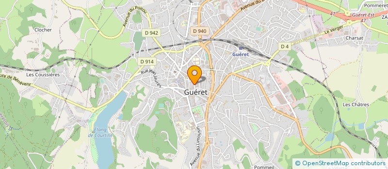 localisation de l'entreprise SERVICES LOISIRS ACCUEIL à GUERET