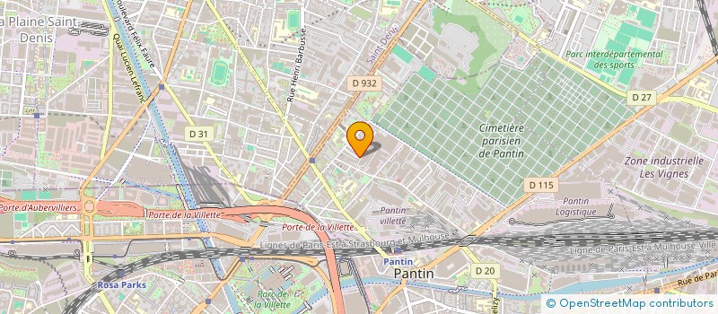 localisation de l'entreprise SERVICES MAINTENANCE ET TRAVAUX  PANTIN