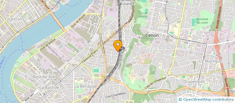 localisation de l'entreprise SERVICES MANUELS GIRONDINS  CENON