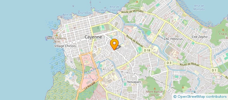 localisation de l'entreprise SERVICES MANUTENTIONS & LOCATIONS  CAYENNE