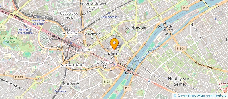 localisation de l'entreprise SERVICES MEDICAUX DU TRAVAIL à COURBEVOIE