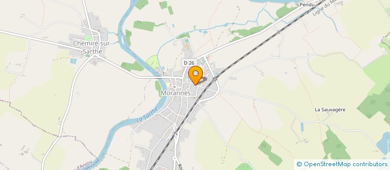 localisation de l'entreprise SERVICES MONTAGES INDUSTRIELS - SMI  MORANNES SUR SARTHE-DAUMERAY