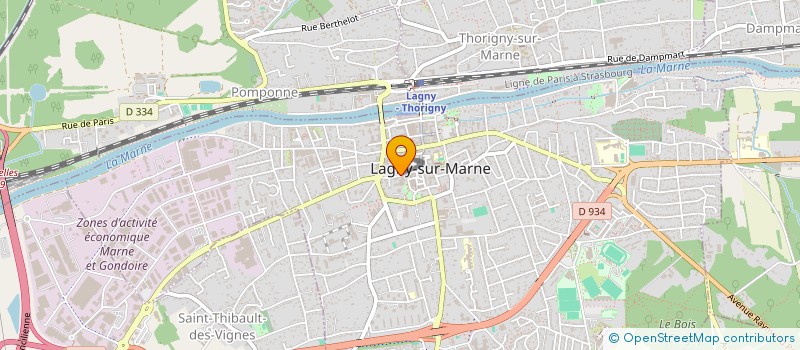 localisation de l'entreprise SERVICES MS2I à LAGNY-SUR-MARNE