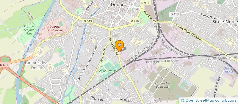 localisation de l'entreprise SERVICES MUSIQUE à DOUAI
