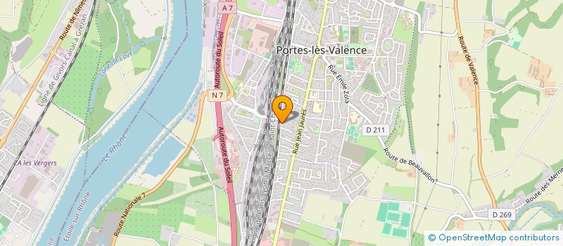 localisation de l'entreprise SERVICES NEGOCES TRANSPORTS à PORTES-LES-VALENCE