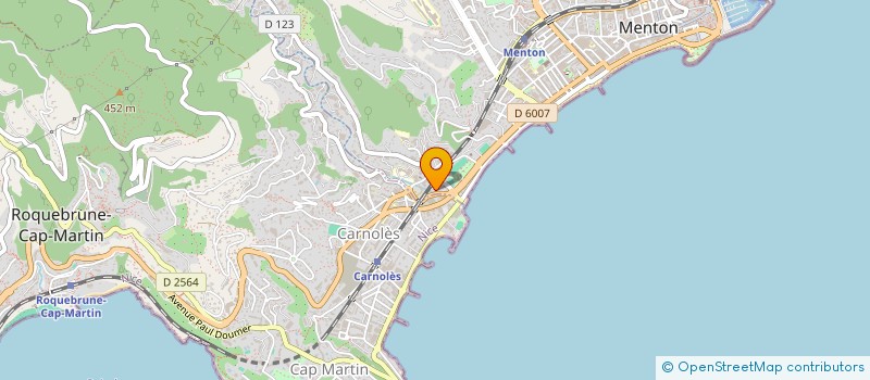 localisation de l'entreprise SERVICES NETTOYAGE à MENTON