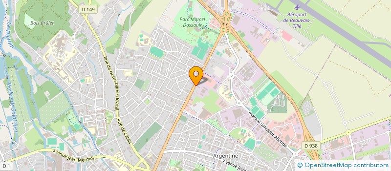 localisation de l'entreprise SERVICES NORD-PICARDIE  BEAUVAIS