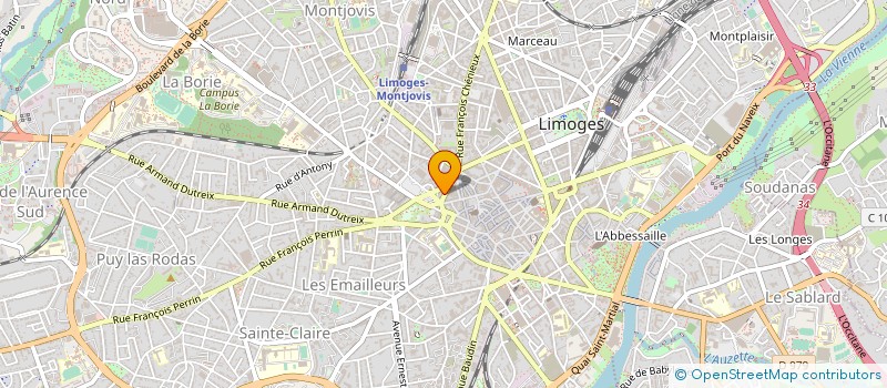 localisation de l'entreprise SERVICES NOT 87 GESTION PATRIMOINE à LIMOGES