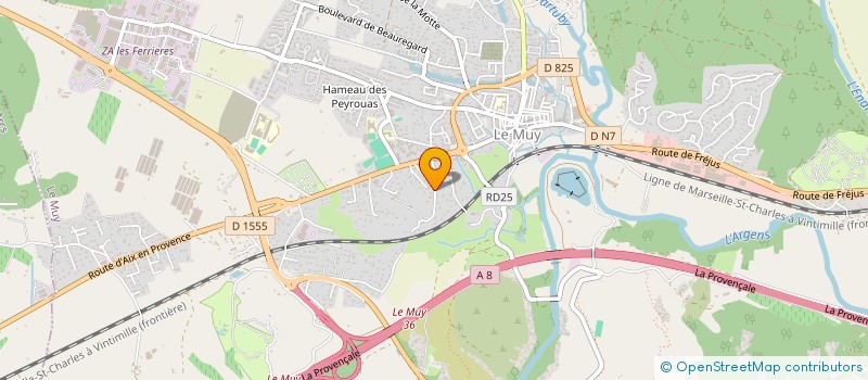 localisation de l'entreprise SERVICES ORGANISATION SUR SITE  LE MUY