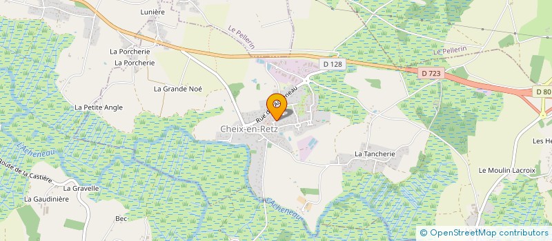 localisation de l'entreprise SERVICES OUEST FUNERAIRES THANATOPRAXIE  CHEIX-EN-RETZ