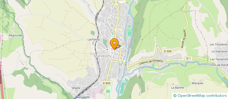 localisation de l'entreprise SERVICES OUEST-LOZERE  MARVEJOLS