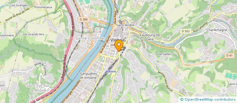 localisation de l'entreprise SERVICES OUVRAGE DECORATION à VIENNE