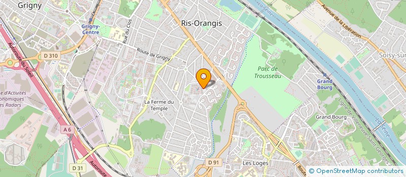 localisation de l'entreprise SERVICES PARKING ORLY à RIS-ORANGIS