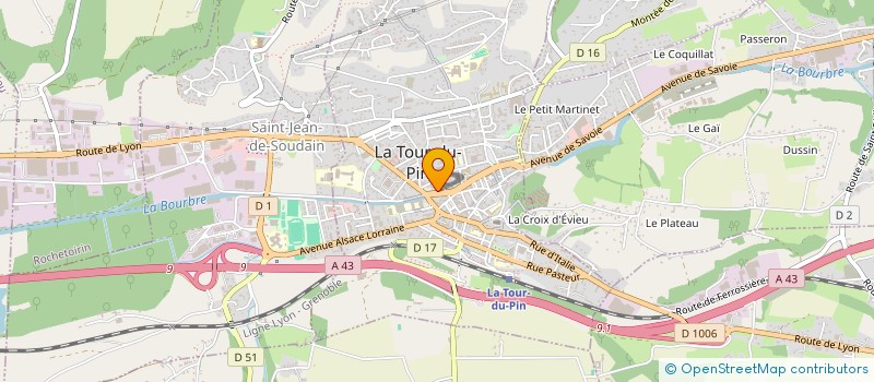 localisation de l'entreprise SERVICES PAYSAGERS  LA TOUR-DU-PIN