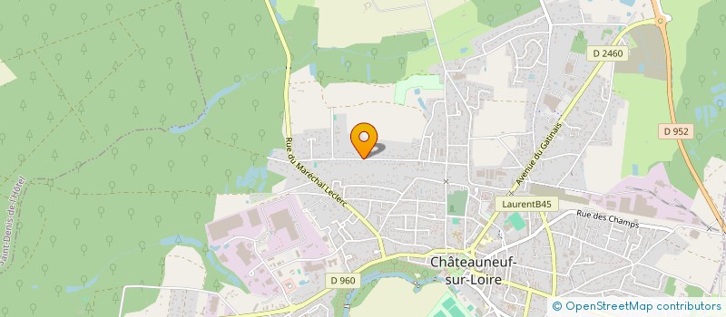 localisation de l'entreprise SERVICES PEINTURES à CHATEAUNEUF-SUR-LOIRE
