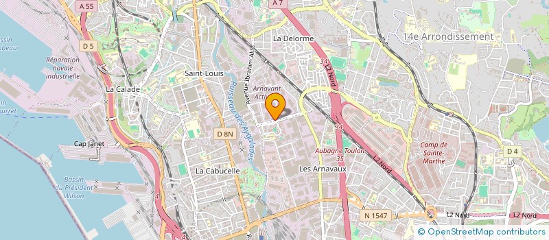 localisation de l'entreprise SERVICES PLASTIQUES ENTRETIENS ET DECOUPES S P E E D à MARSEILLE