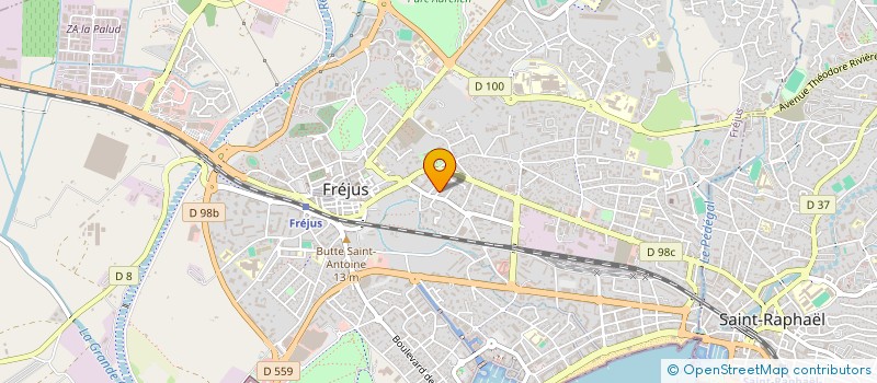 localisation de l'entreprise SERVICES PNEUMATIQUES VEHICULES INDUSTRIELS à FREJUS