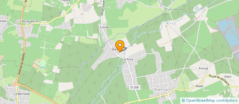 localisation de l'entreprise SERVICES PNEUS MEDOCAIN  AVENSAN