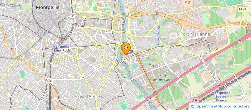 localisation de l'entreprise SERVICES PRESTATIONS CLEAN à MONTPELLIER