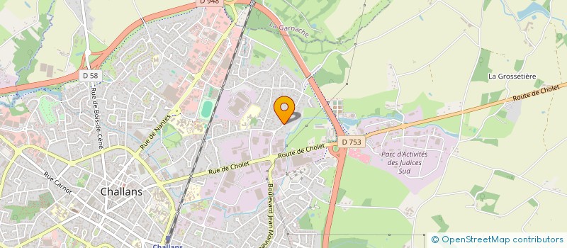 localisation de l'entreprise SERVICES PRESTATIONS FORMALITES LEGALES à CHALLANS