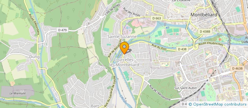 localisation de l'entreprise SERVICES&PRESTIGE90  COURCELLES-LES-MONTBELIARD