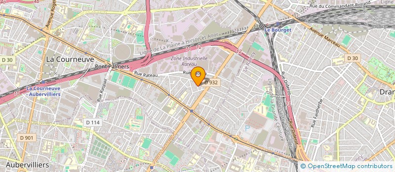 localisation de l'entreprise SERVICES PRO à LA COURNEUVE