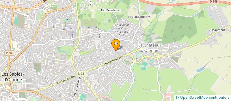 localisation de l'entreprise SERVICES PRO OUEST à LES SORINIERES