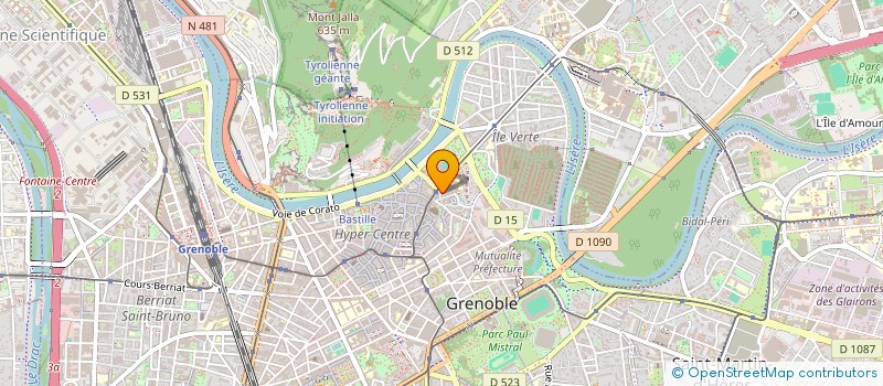 localisation de l'entreprise SERVICES PROXIMITE 38 à GRENOBLE