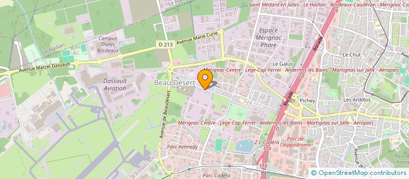 localisation de l'entreprise SERVICES RAPIDES DU BATIMENT à MERIGNAC