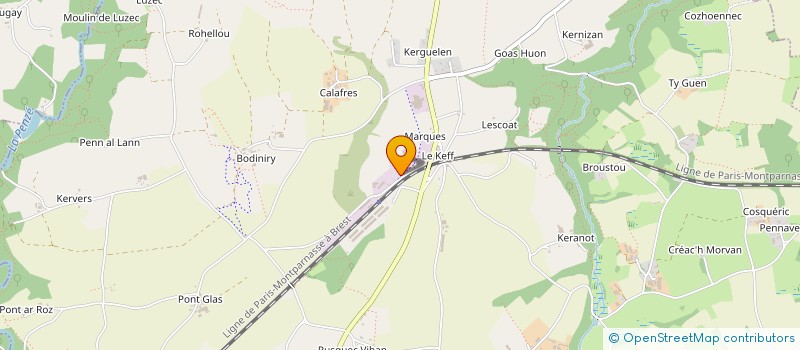 localisation de l'entreprise SERVICES RAPIDES DU FINISTERE à SAINT-THEGONNEC LOC-EGUINER