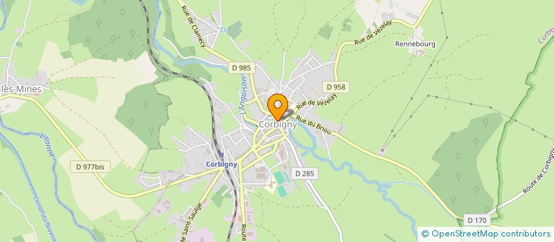 localisation de l'entreprise SERVICES SOLUTIONS INFORMATIQUE INTERNET à CORBIGNY