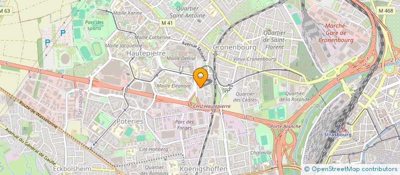localisation de l'entreprise SERVICES TOITURES à STRASBOURG