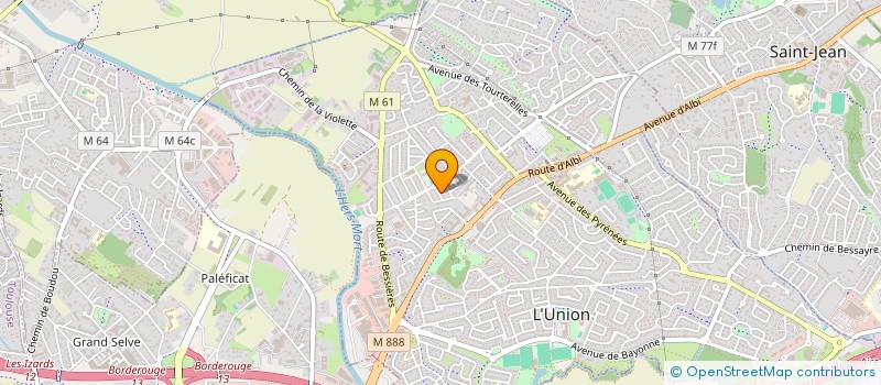 localisation de l'entreprise SERVICES TOITURES TOULOUSAINES à L'UNION