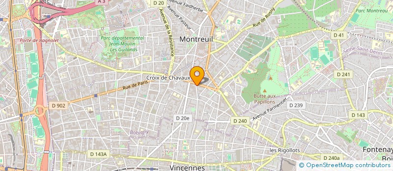 localisation de l'entreprise SERVICES TRANS LOGISTIQUE à MONTREUIL
