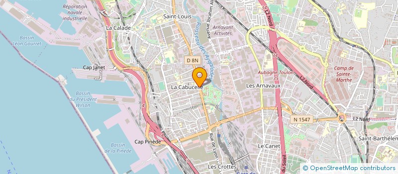 localisation de l'entreprise SERVICES TRAVAUX BATIMENT à MARSEILLE