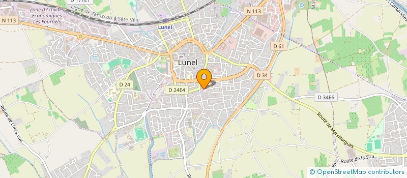 localisation de l'entreprise SERVICES TRAVAUX PUBLICS DE L'HERAULT à LUNEL