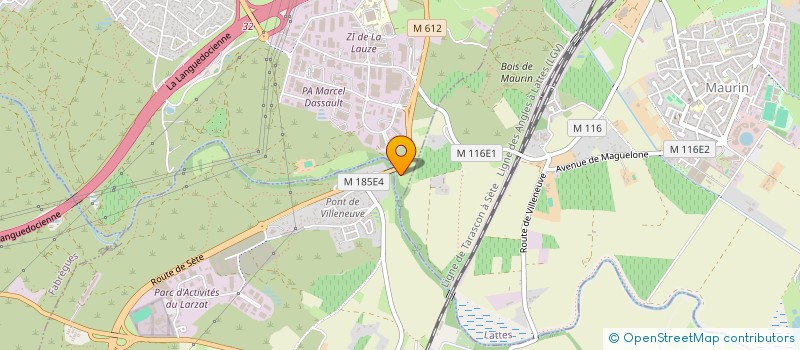 localisation de l'entreprise SERVICES TRAVAUX PUBLICS MONTPELLIERAINS à SAINT-JEAN-DE-VEDAS