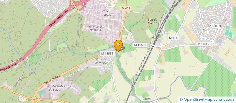 localisation de l'entreprise SERVICES TRAVAUX PUBLICS MONTPELLIERAINS LOCATION à SAINT-JEAN-DE-VEDAS