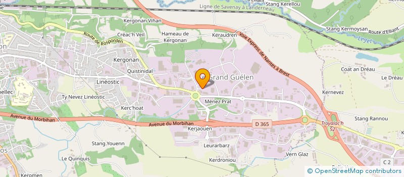 localisation de l'entreprise SERVICES VEHICULES INDUSTRIEL OUEST SVIO à QUIMPER