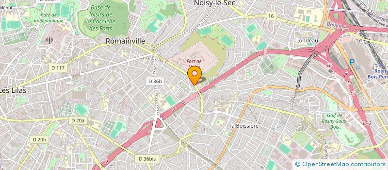 localisation de l'entreprise SERVICES VENTILATIONS AERAULIQUES à ROMAINVILLE