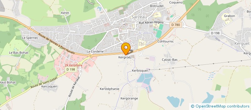 localisation de l'entreprise SERVICES VERTS ARVOR  SARZEAU