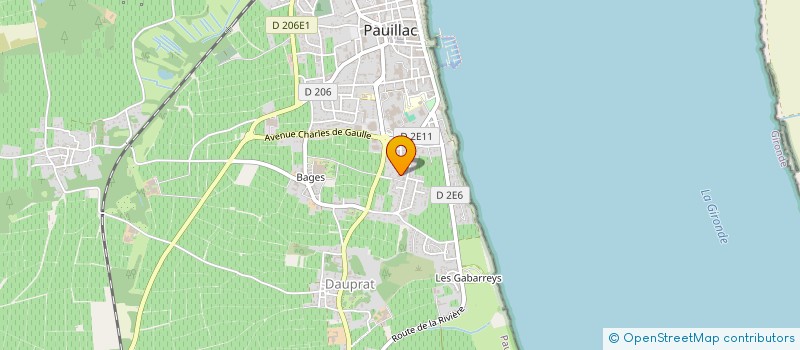 localisation de l'entreprise SERVICES VITICOLE KH33 à PAUILLAC