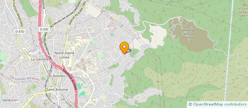 localisation de l'entreprise SERVICIMMO  LE ROVE